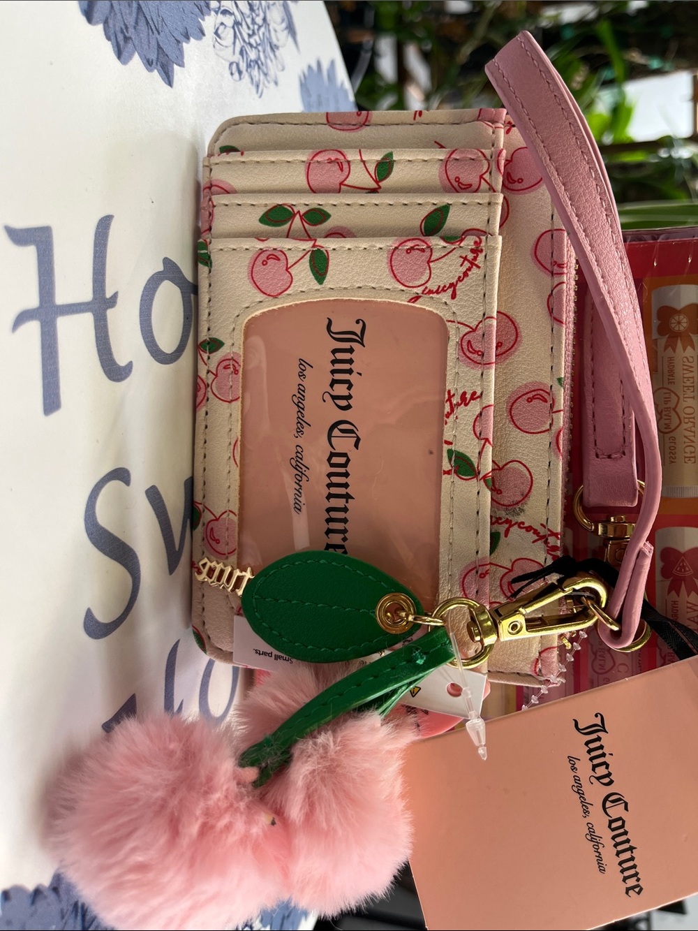Juicy Couture card holder w/wristlet